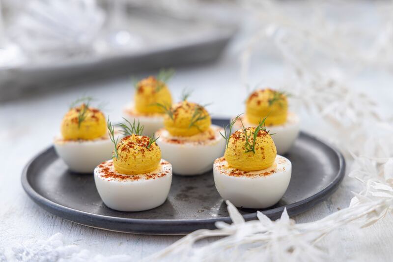 Devilled eggs have stood the test of time. Photograph: Harry Weir