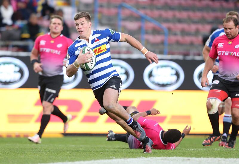 Huw Jones has 'a nose for the try line'. Photograph: Carl Fourie/Gallo Images/Getty Images