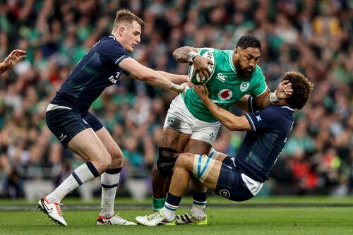 Ireland centre Bundee Aki shortlisted for Six Nations player of the year