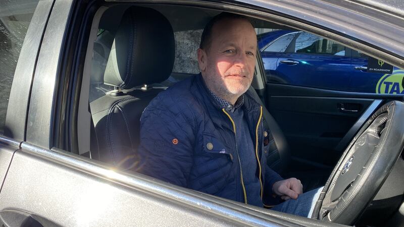 Taxi driver Mark Monnelly. Photograph: Colm Keena