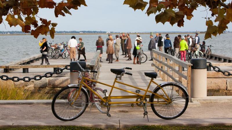 The Mount Pleasant Park boardwalk looks out over the Cooper River