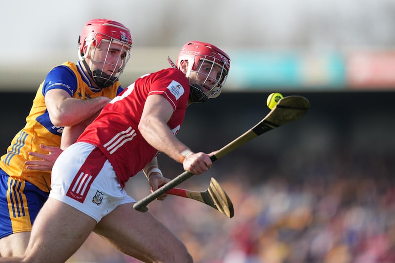 Brian Hayes of Cork in action during his side's win over Clare in Ennis. Photograph: James Lawlor/Inpho