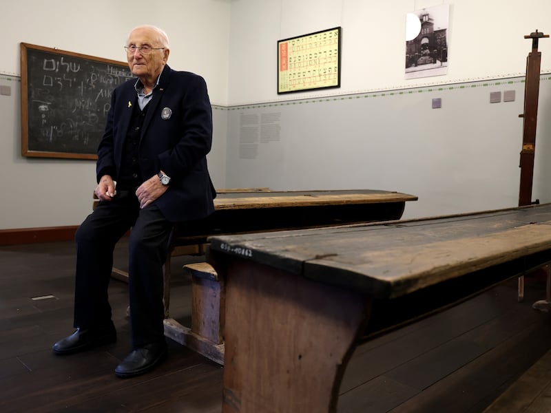 Albrecht Weinberg is one of the few remaining Holocaust survivors alive. Photograph: Friedemann Vogel/EPA