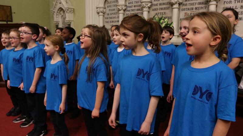 Dublin Youth Choir busy practising.