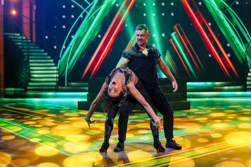 Danny O’Carroll with Salome Chachua. Photograph: Kyran O’Brien/kobpix/RTÉ