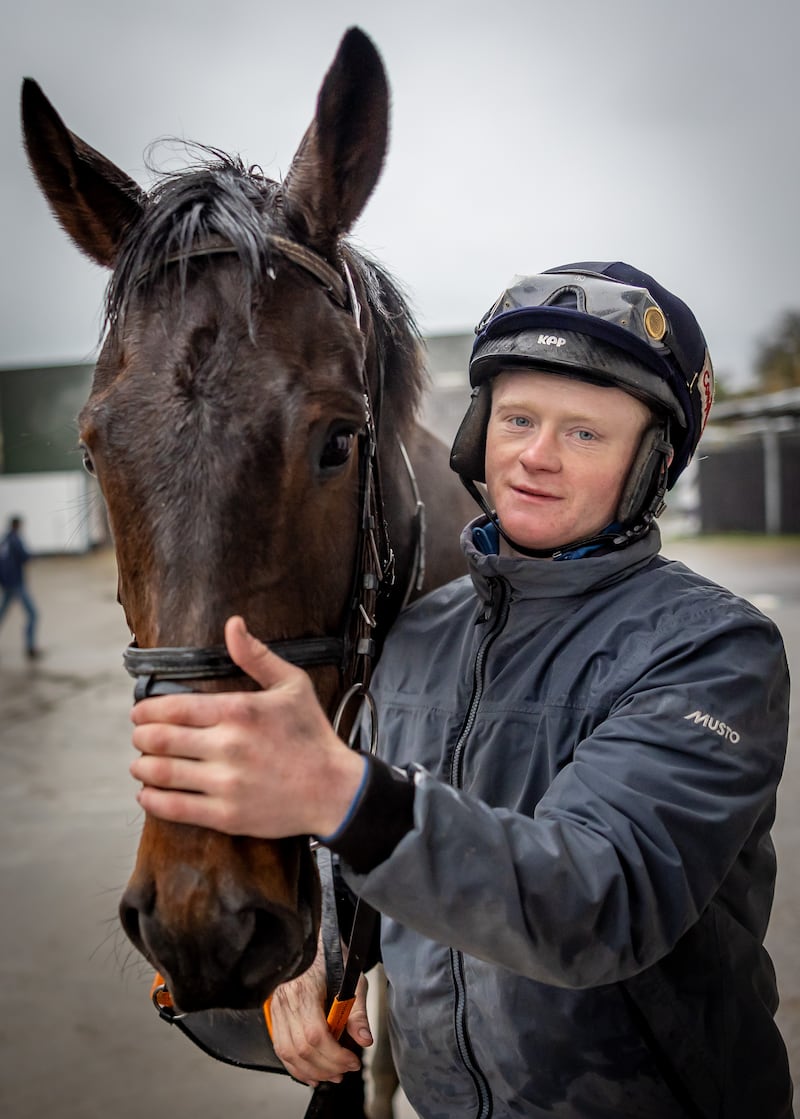 Sam Ewing with Romeo Coolio. Photograph: Morgan Treacy/Inpho