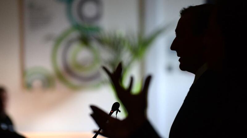 Enda Kenny, TD speaking to Tech Industry Leaders, calling for a Yes vote in the Marriage Equality Referendum.Photograph: Dara Mac Donaill / The Irish Times