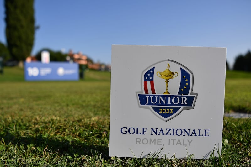 A general view of the 10th hole during the 2023 Junior Ryder Cup. Photograph: Valerio Pennicino/Getty