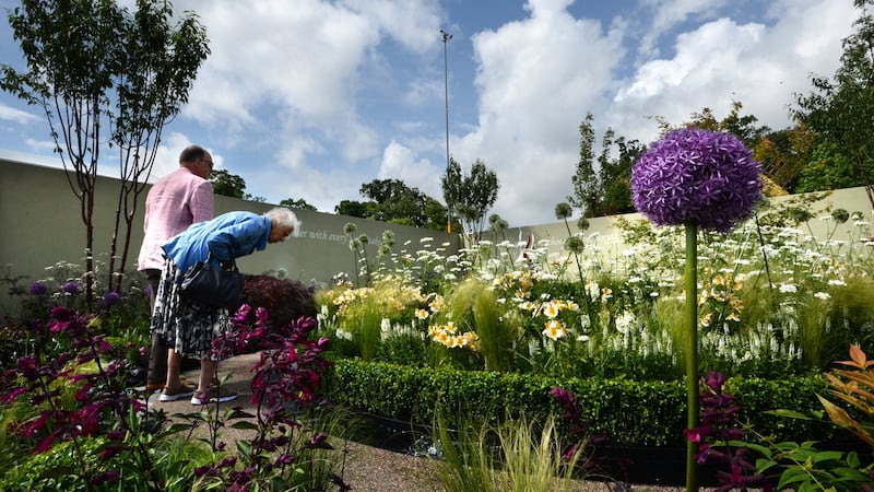 Garden of Hope sponsored by Teagasc, at a preview of Bord Bia’s Bloom, taking place in the Phoenix Park, Dublin. from the 1st to 5th June. Photograph: Dara Mac Dónaill/The Irish Times