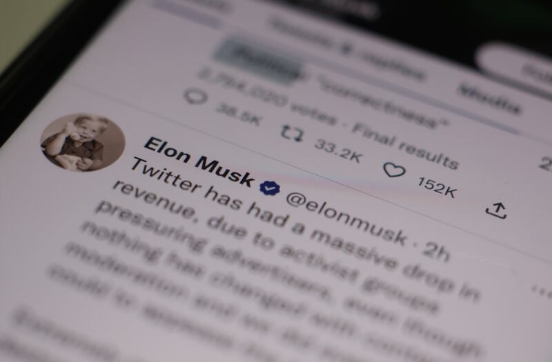 New owner of Twitter Elon Musk has begun drastic cuts to the company’s global workforce.  Photo: Bryan O Brien / The Irish Times 