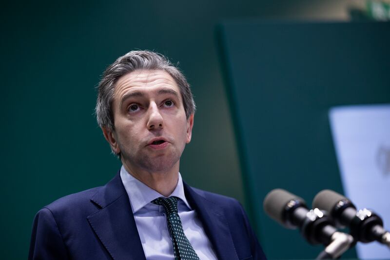 'Common sense': Taoiseach Simon Harris has flagged a change in official attitudes to migration. Photograph: Sam Boal/Collins