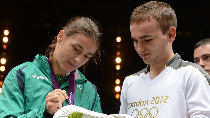 Katie Taylor: a rare example of a female Irish athlete who has garnered the required attention befitting of a former Olympic champion and a current professional world boxing champion.  Photograph: Brenda Fitzsimons