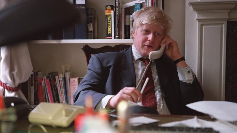 Then Daily Telegraph columnist Boris Johnson in 2000. Photograph:  Neville Elder/Corbis via Getty Images