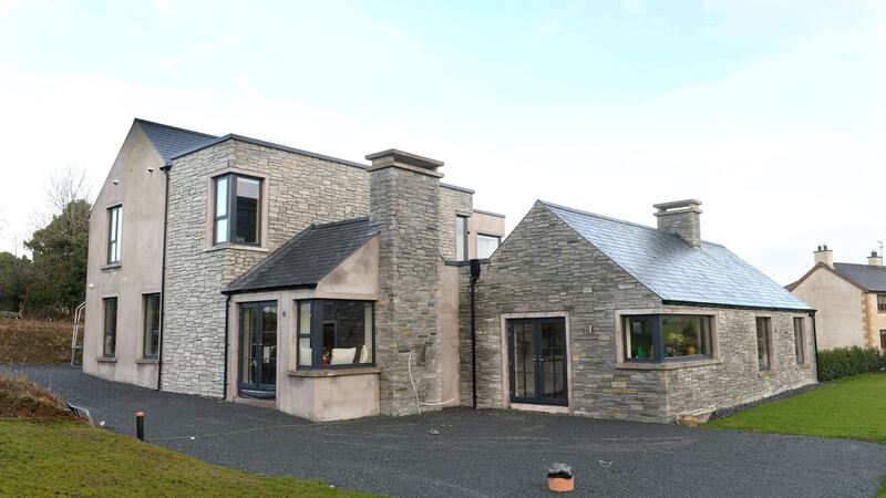 Inge and Declan Ronaghan, new home in Coolmuckbane, Co Monaghan. Photograph: Dara Mac Dónaill