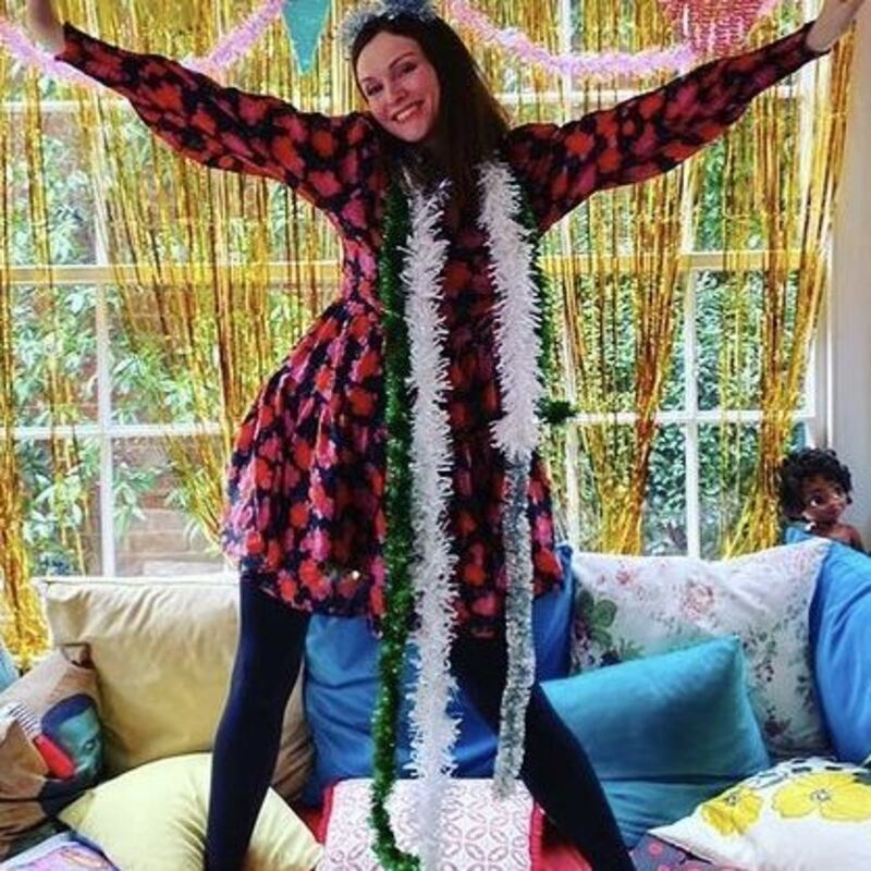 Gas panic at the disco: Sophie Ellis-Bextor at home. Photograph: Instagram