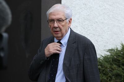 Paul Bew after the funeral of David Trimble in August 2022. Photograph: Liam McBurney/PA