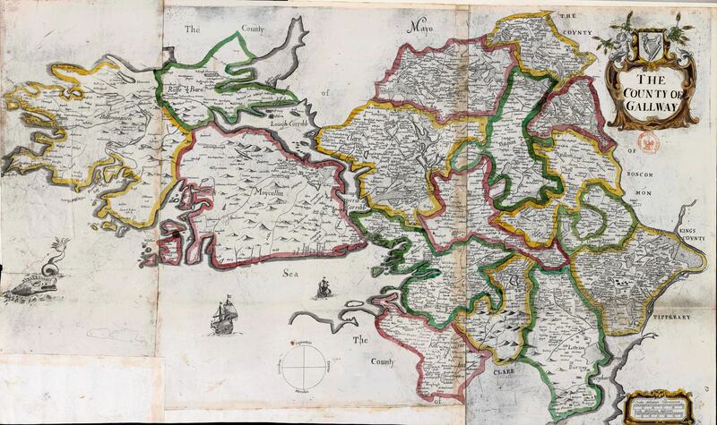 The County of Gallway (c.1665): the first map of Galway that accurately depicts the coastline and county boundaries. 