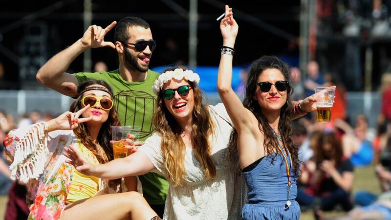 Feeling groovy at the Longitude Festival in Marlay Park, Dublin. Photograph: Aidan Crawley