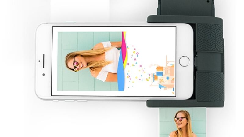 The Prynt locks into an iPhone  and can print your photos instantly anywhere