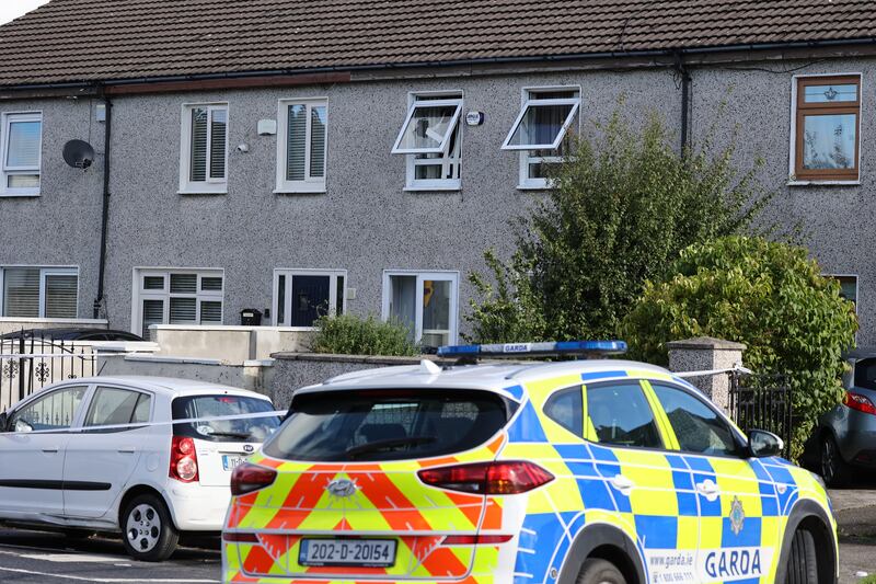 Open windows visible at the scene on Rossfield Avenue, Dublin. Photograph: Nick Bradshaw/The Irish Times