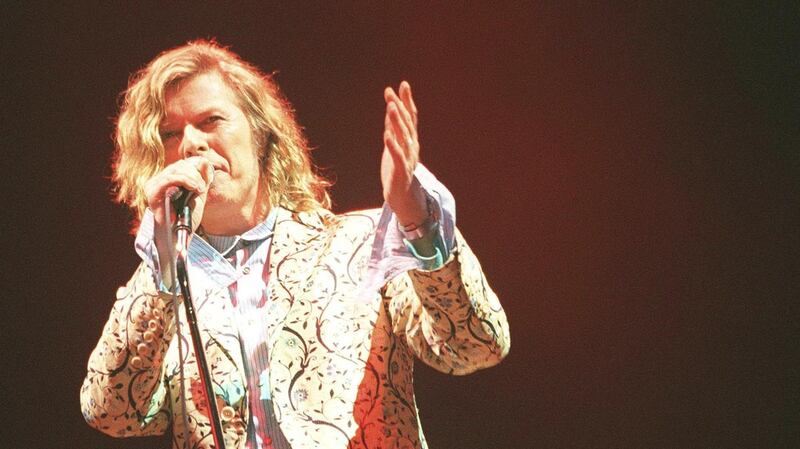 David Bowie performs at Glastonbury on June 25, 2000