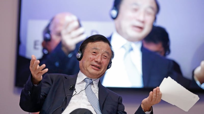 Ren Zhengfei, president of Huawei Technologies: Eva Dou claims he manages 'with a military-esque culture, running new hires through army-inspired boot camps and emphasising discipline and personal sacrifice'. Photograph: Jason Alden/Bloomberg