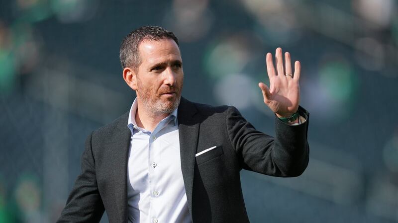 Eagles general manager Howie Roseman ahead of the game against the Dallas Cowboys at Lincoln Financial Field on December 29th. Photograph: Mitchell Leff/Getty Images