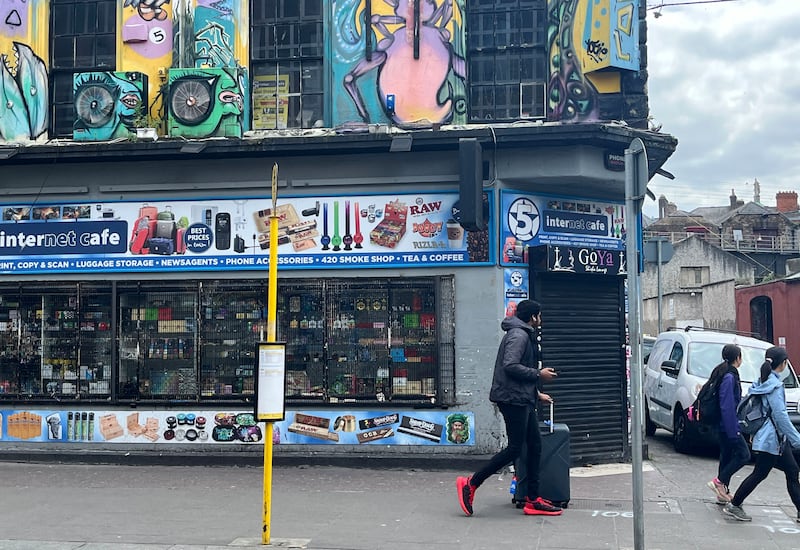 The Internet Cafe on Talbot Street. Photograph: Alan Betson