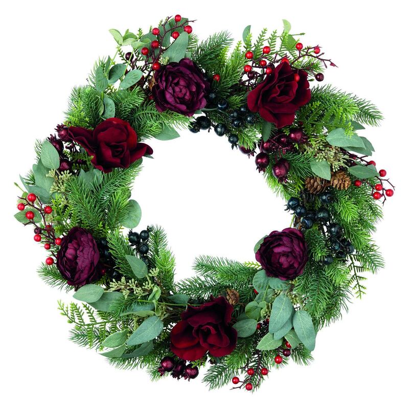 Christmas at the Shelbourne: get the look with this  wreath, €29.99 from TK Maxx