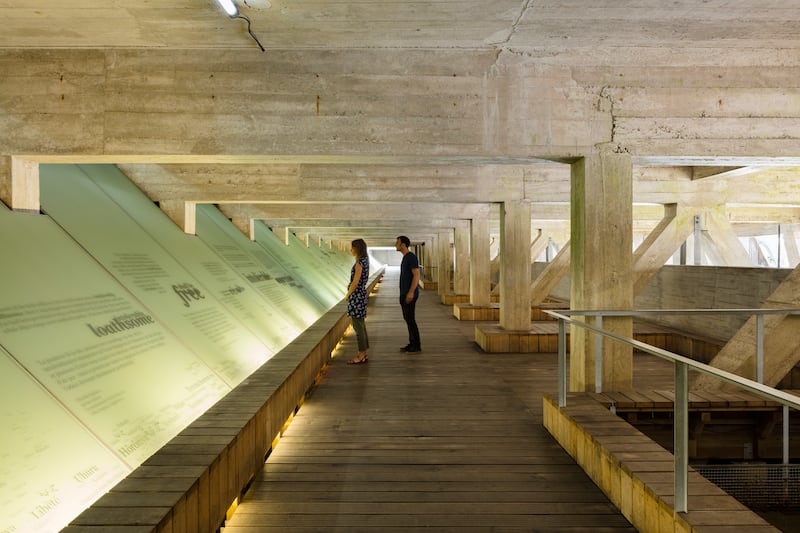 Memorial to the Abolition of Slavery by Julian Bonder and Krzysztof Wodiczko. Photograph: Philippe Piron