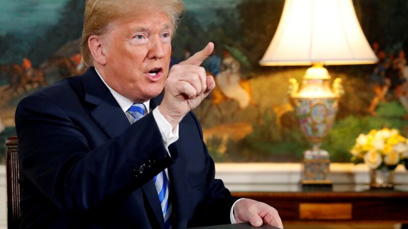 US president Donald Trump: signed an executive order restricting purchases of dollar banknotes by Iran and preventing it from trading gold and other precious metals. Photograph: Jonathan Ernst