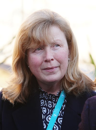 Gillian Toole at Leinster House after a deal was reached to form the next government. Photograph: PA