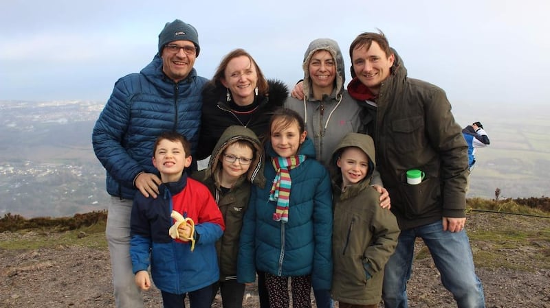 Sheila O’Sullivan Campion with her family.