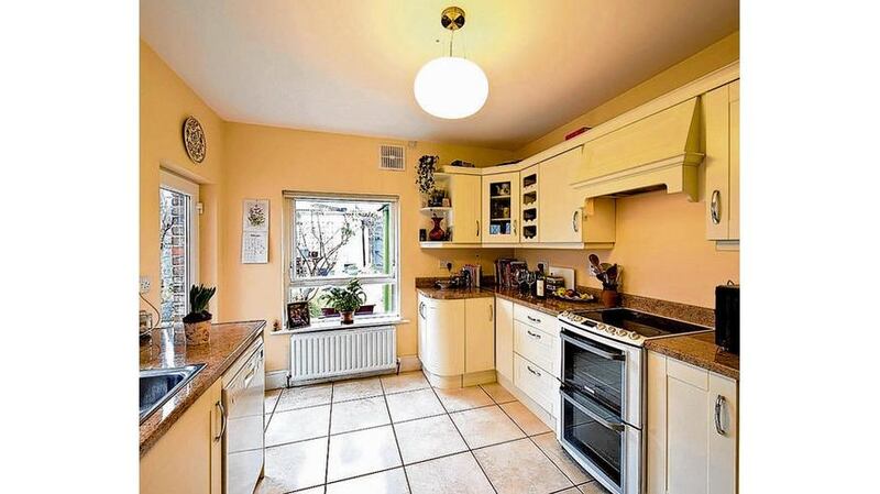 The kitchen has recently been refurbished