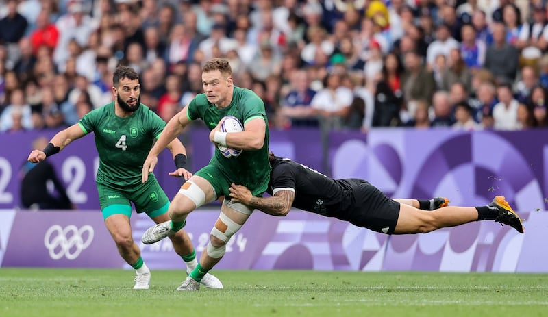 Ireland’s Zac Ward was named Men's Sevens Player of the Year. Photograph: Dan Sheridan/Inpho