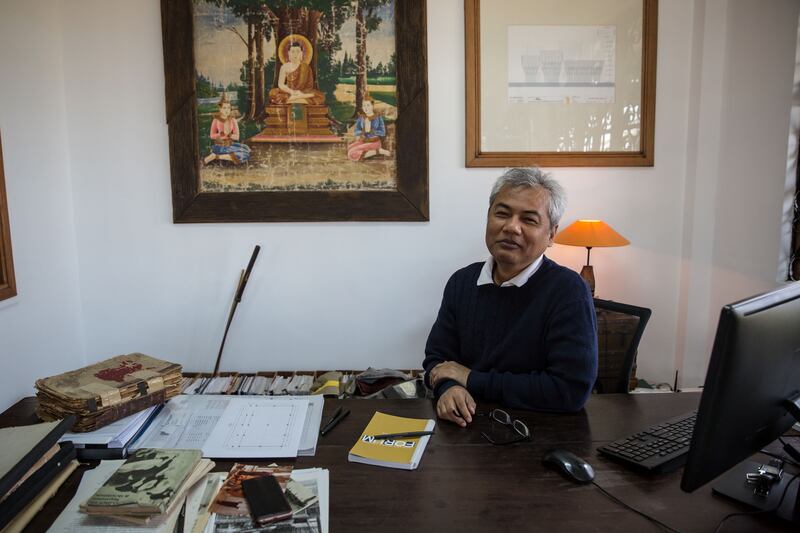 Youk Chhang, executive director of the Documentation Center of Cambodia (DC-Cam) and a survivor of the Khmer Rouge’s “killing fields”, says Facebook is   “very unreliable at giving truthful information”.  Photograph: Sally Hayden