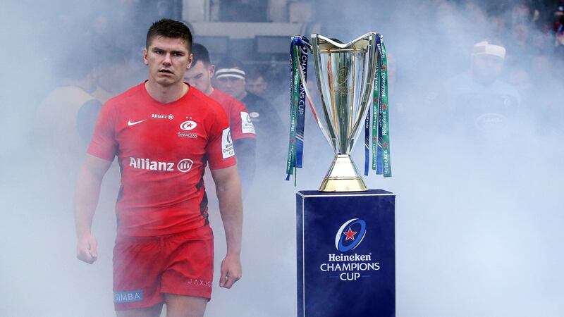 Surely Saracens would be better served with Owen Farrell 95 per cent fit rather than the roughly 80 per cent mark they get by using him every week. Photograph: Tommy Dickson/Inpho