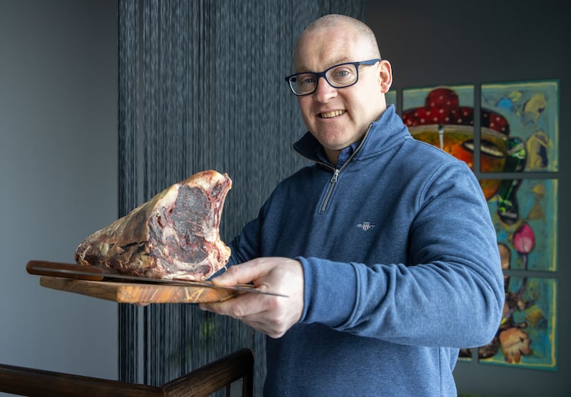 Higgins Family Butcher’s Côte de boeuf, Rick Higgins, Co Dublin. Photograph: Paul Sherwood