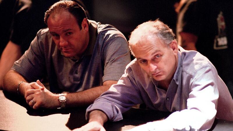 The Sopranos star, the late James Gandolfini with show creator David Chase. (Photo: Getty Images)