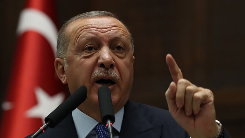 Turkey’s president Recep Tayyip Erdogan. Photograph:  Adem  Altan/AFP via Getty Images