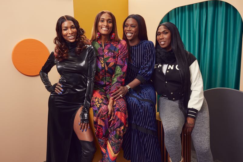 Kokomo City: D Smith (second left) with Dominique Silver, Daniella Carter and Koko Da Doll. Photograph: Emily Assiran/Contour by Getty 