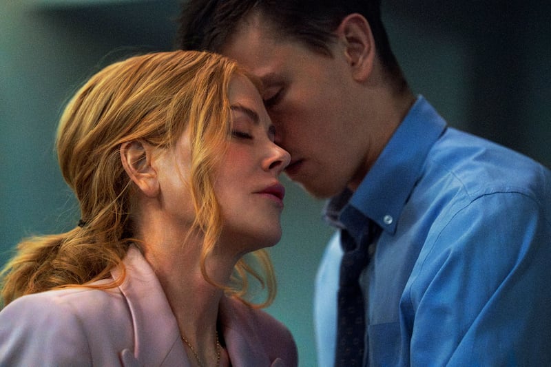 Babygirl: Nicole Kidman and Harris Dickinson in Halina Reijn’s film. Photograph: Niko Tavernise/A24