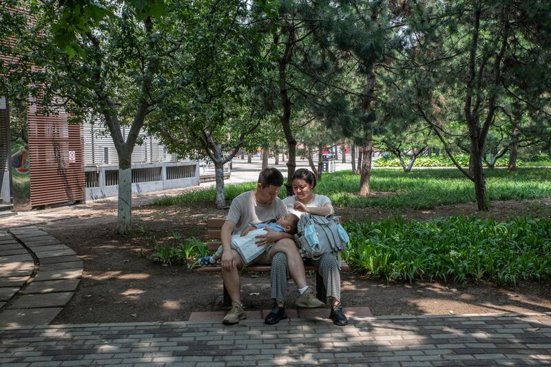 Population growth has been one of the drivers of China’s dramatic economic expansion in recent decades but the one-child policy in force from 1980 to 2015 imposed a demographic brake. Photograph: Gilles Sabrié/The New York Times