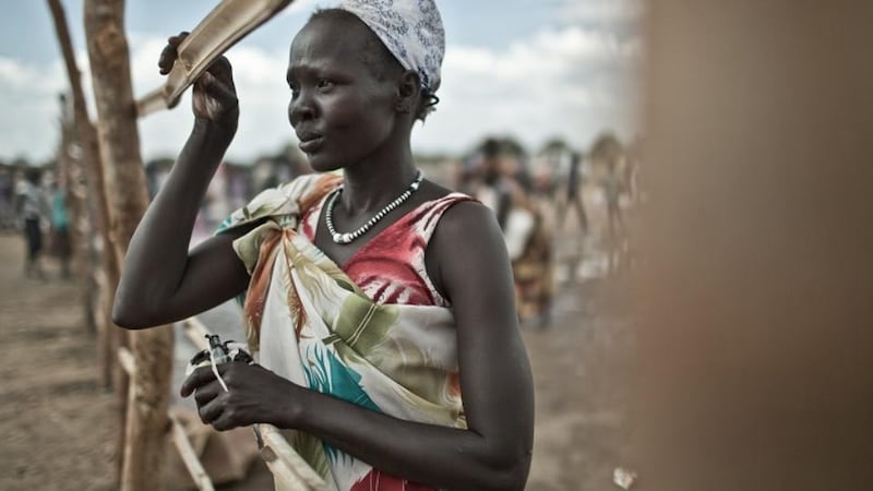 Unnamed woman, South Sudan, inspiration for Acacia by Belinda McKeon. Photograph: Pablo Tosco/Oxfam