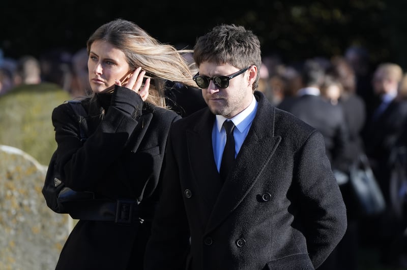 Niall Horan at Liam Payne's funeral. Photograph: Andrew Matthews/PA