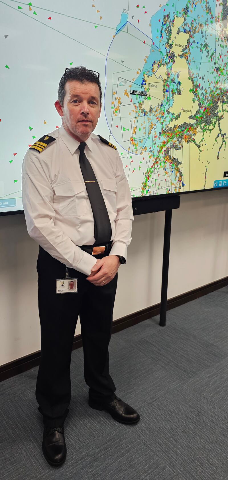 Martin Barrington of the Irish Coast Guard. 'I suppose missing Christmas with family and friends is a sacrifice but this is what we signed up for and it is such a rewarding job'