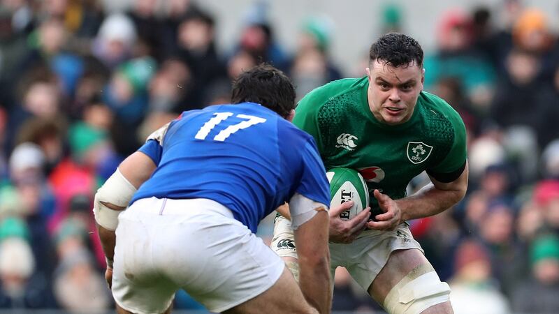 James Ryan: looked suitably refreshed and ready for action against France last week.  Photograph: Billy Stickland/Inpho