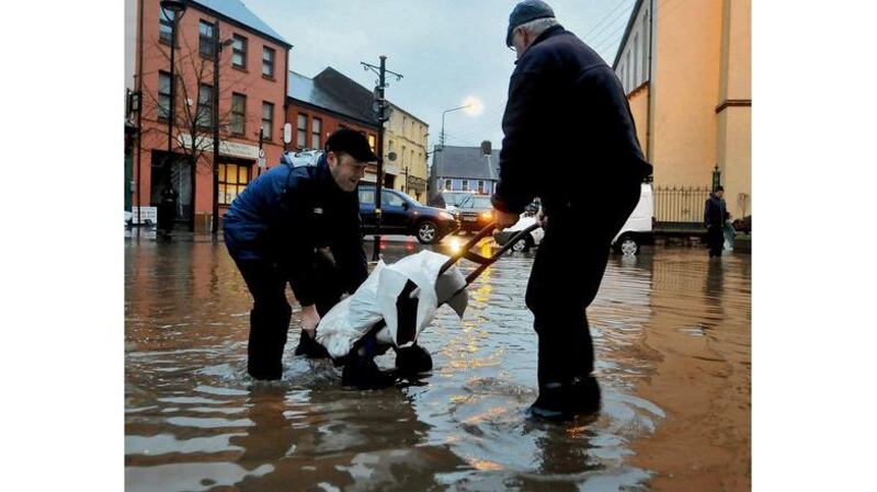 Flooding in Blackpool, Cork City in November 2021. Photograph: Clare Keogh/Provision