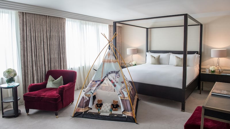 Little ones can feast on cookies and hot chocolate before cosying up in a fairytale teepee in the Westbury