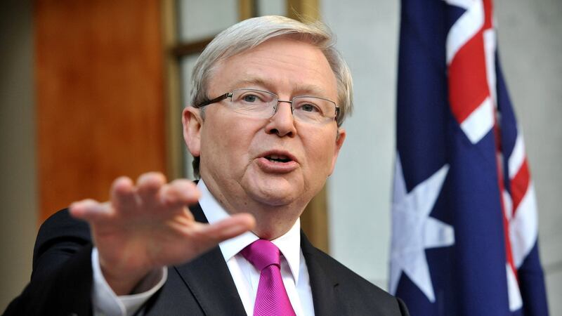 Kevin Rudd is a former prime minister of Australia. Photograph: Mark Graham/Bloomberg